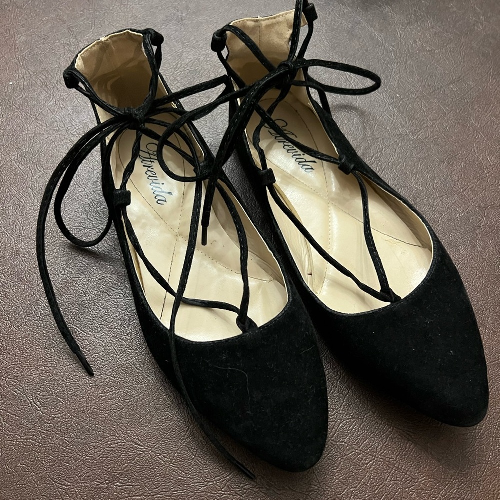 Womens Lace Up Flats